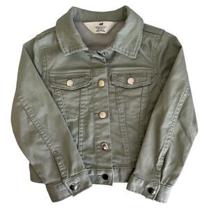 H&M Kids Twill Jacket Sage Green